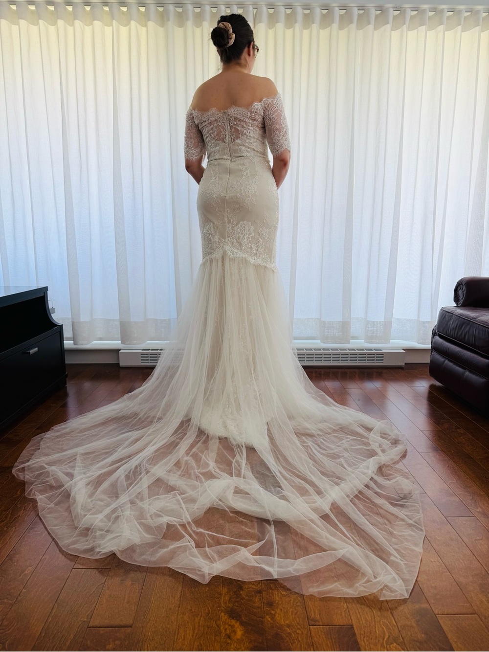 Marchesa Notte silk wedding dress - Locust